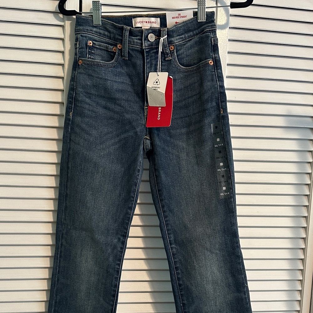 Lucky Brand Zoe High Rise Straight Leg Jeans 00/24R